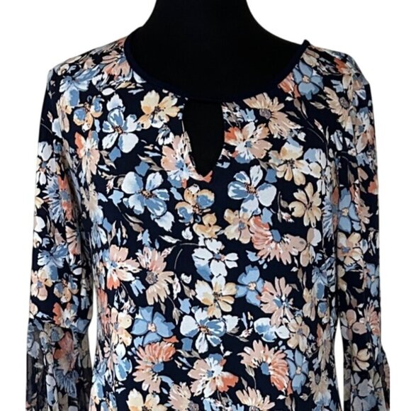 PerSeption Concept Brand Mini Floral Shift Dress Polyester Blend Women's Size M - Picture 3 of 15